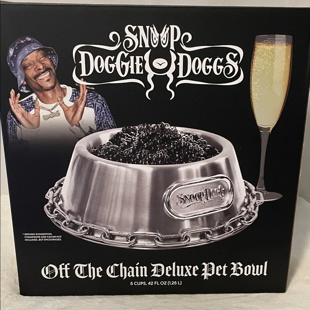 Snoop Dogg Stainless Steel Pet Bowl set (2)